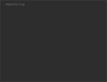 Tablet Screenshot of objector.org